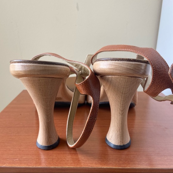 Luca Stefani Italian Leather Ankle Strap Sandals - Picture 9 of 11